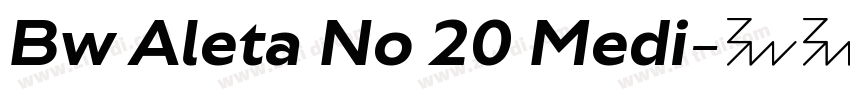 Bw Aleta No 20 Medi字体转换